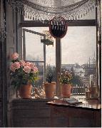martinus rorbye View from the Artist's Window Germany oil painting artist